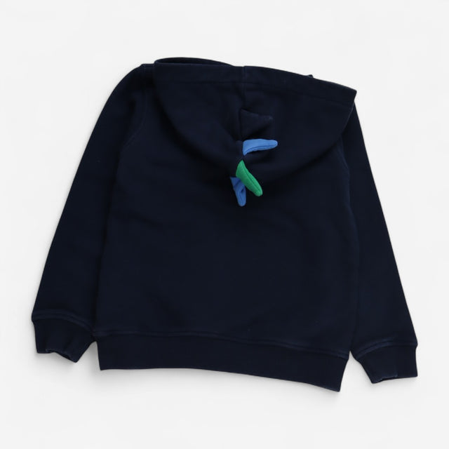 Hoodie Navy with Dinosaur Applique