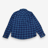 Blue check long sleeve shirt