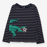 Navy Footballer Crocodile Long Sleeve