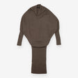 AllSaints Khaki Ribbed Batwing Cowl Neck Jump