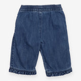 Denim Short Frill Hem