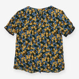 Blouse Floral Short Puff Sleeve