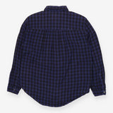 Shirt Blue Check Long Sleeve
