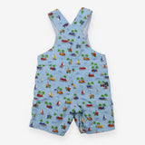 Shortie dungarees tropical island