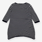 Nautical stripe knit dress with anchor gold hardwa