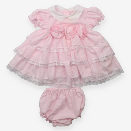 Pink Dress with Roses and Bloomers 