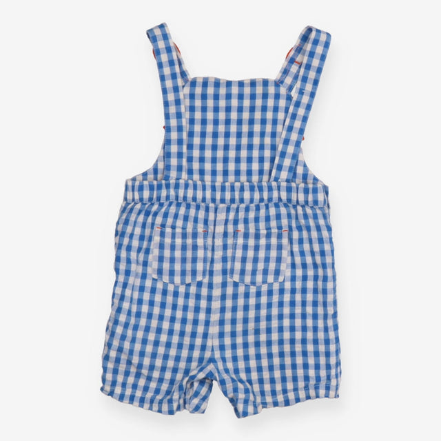 Blue Plaid Crab Romper