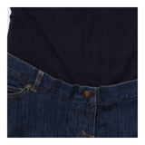 Dark Wash Denim Over Bump Maternity Turn Up Hem Sh