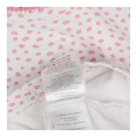 T-shirt Long Sleeve White with Pink Spots Bunnies 