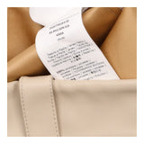 Skirt Beige Faux Leather Asymmetric Split Hem Mini