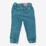 Turquoise cord trousers