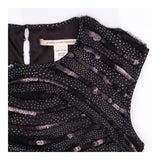 Black Sequin & Polka Dot Min