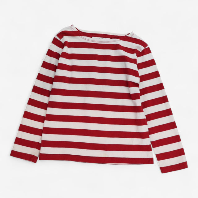 T-shirt long sleeve red white stripe