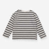T-shirt long sleeve black and white striped