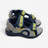 Blue and Yellow Sandals