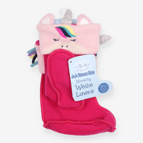 Unicorn Wellie Liners Pink
