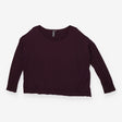 Sweater plum round neck