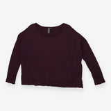 Sweater plum round neck