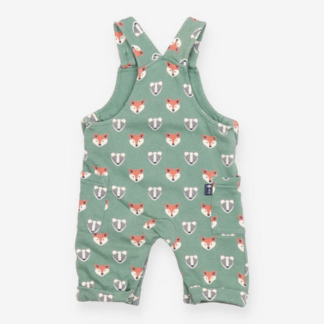 Dungarees jersey green animal heads