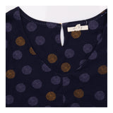 Long Sleeve Tunic Navy Polka Dot