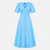 Dress Blue Heart Organic Cotton