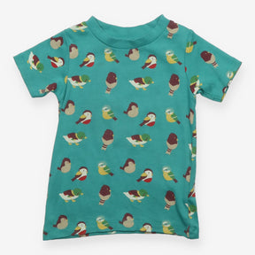 Green T-shirt with Birds