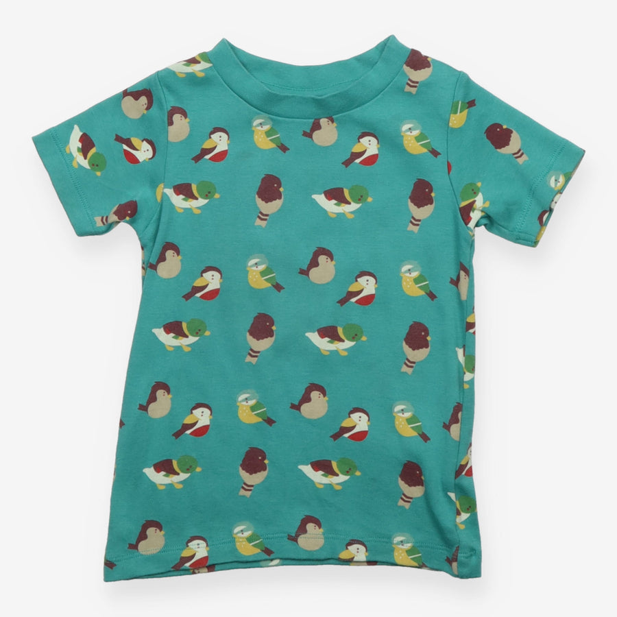 Green T-shirt with Birds