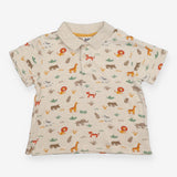 Cream Collared Safari T-shirt