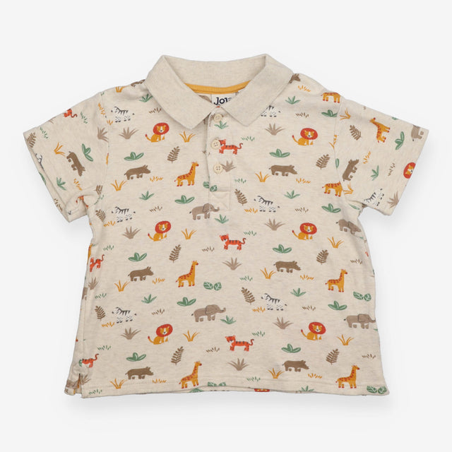 Cream Collared Safari T-shirt