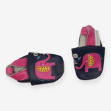 Navy Elephant Pram Shoes