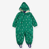 3 in 1 Waterproof Scampsuit Green Lightning Bolts