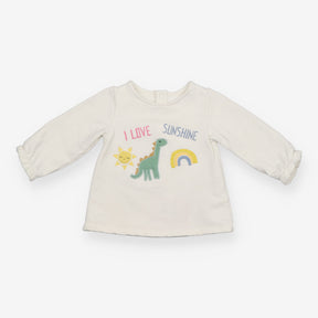 Jersey Sweater Cream '' I love sunshine'' Dinosaur