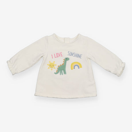 Jersey Sweater Cream '' I love sunshine'' Dinosaur