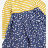 Dress Yellow stripe with daisy cord 