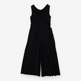 Jersey jumpsuit wide leg