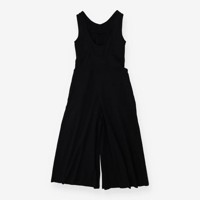 Jersey jumpsuit wide leg