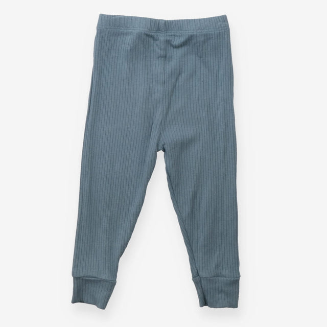 Leggings ribbed denim blue
