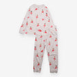 Pyjamas white with ballerinas and hearts