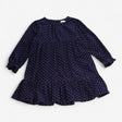 Dress Cord Long Sleeve Pink Polkadots