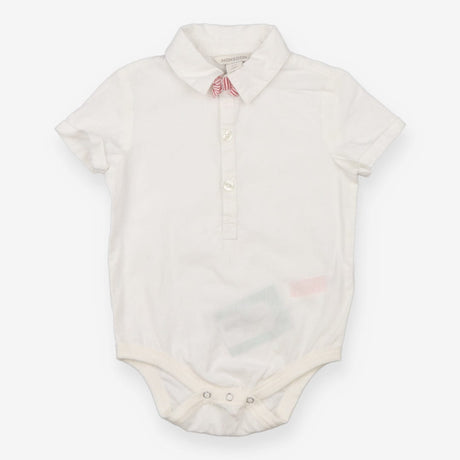 Bodysuit white shirt red bowtie