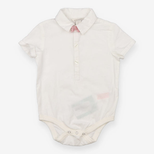 Bodysuit white shirt red bowtie