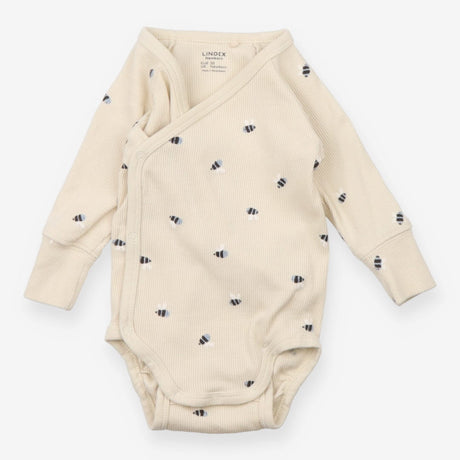 Wrap Over Bodysuit Cream with Bees