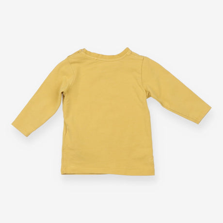 T-shirt long sleeve yellow playful construction