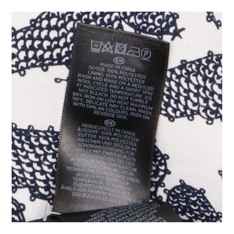 Dress Short Sleeve Printed Black White