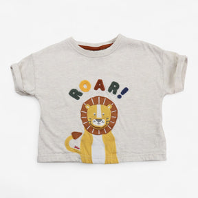 T-shirt Lion Applique Roar