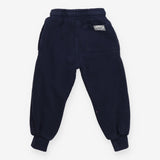 Navy joggers cuffed