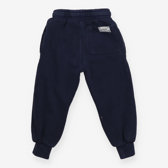 Navy joggers cuffed