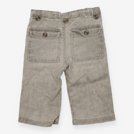 Trousers Linen Grey with Pockets