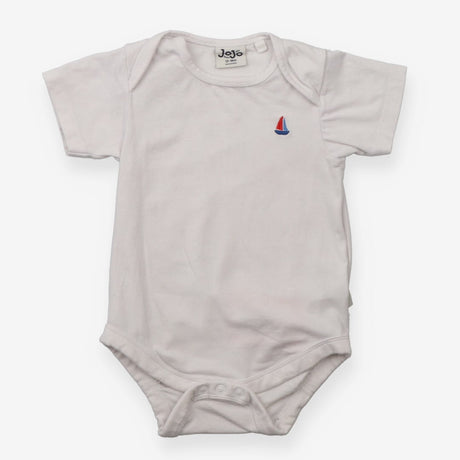 White bodysuit with boat