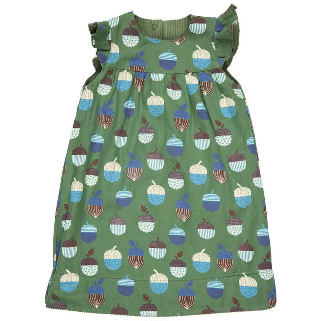 Winter shift dress (reversible), green